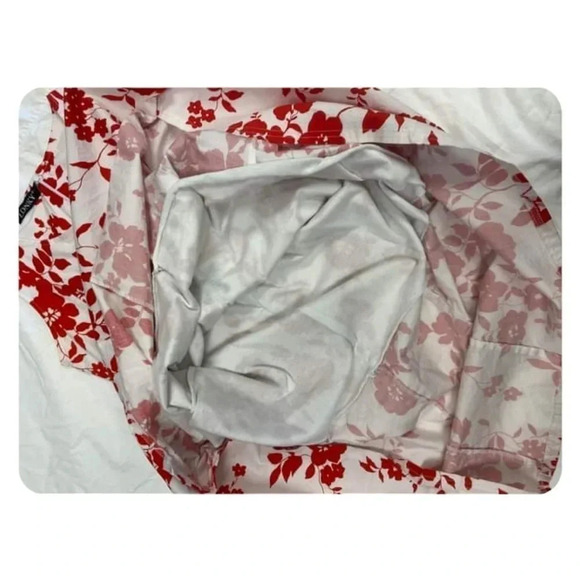 Lonky Red & White Floral sleeveless Midi Dress Size Large - Picture 5 of 10